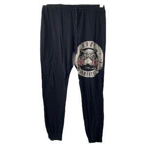 Topic Women's Panama Pant’s Black Born Romantic Drawstring High Ankle Size Small